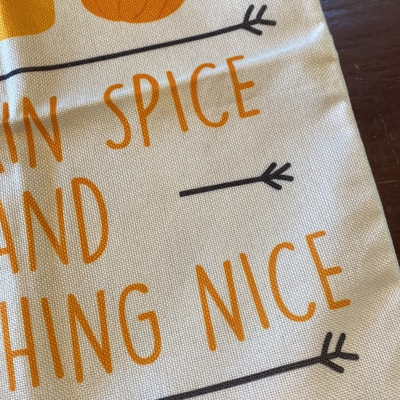NWOT “Pumpkin Spice and Everything Nice” Pillow Cover - Picture 6 of 13